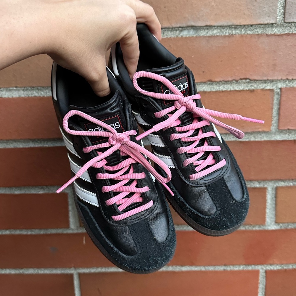 adidas Kids Sneakers Black and Pink - Picture 2 of 6